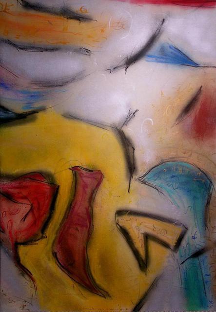 Richard Lazzara  'This Motion To You', created in 1988, Original Pastel.