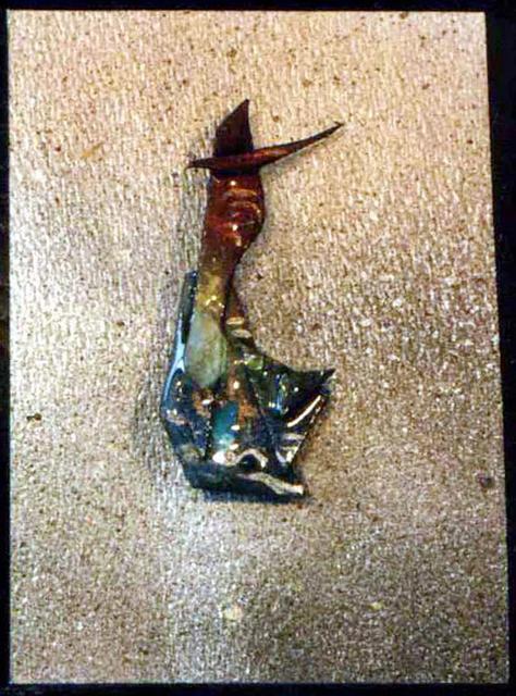 Richard Lazzara  'Tire Pin Ornament', created in 1989, Original Pastel.