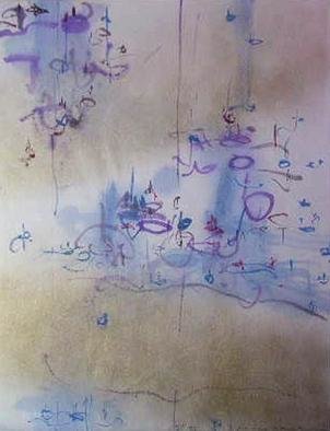 Richard Lazzara: 'too smart for art', 1983 Calligraphy, Visionary. TOO SMART FOR ART, from the folio MINDSCAPES is available at 