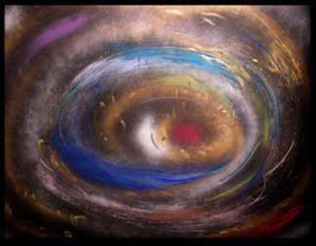 Artist Richard Lazzara. 'Uncertainty And Quantum Fluctuations' Artwork Image, Created in 1994, Original Pastel. #art #artist