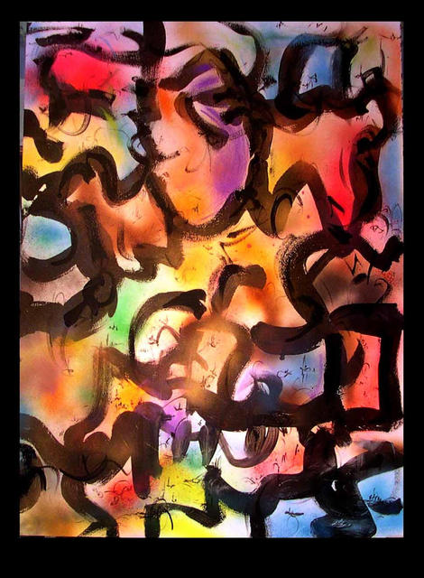 Artist Richard Lazzara. 'Vina Song' Artwork Image, Created in 1990, Original Pastel. #art #artist