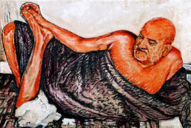 Artist Richard Lazzara. 'Vrindavan Classic Baba' Artwork Image, Created in 2005, Original Pastel. #art #artist
