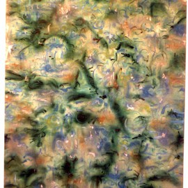 Richard Lazzara: 'watering my garden', 1991 Acrylic Painting, Botanical. Artist Description:   Your eyes looking at this Sumie Door are the'''' watering my garden' that Shankar art uses to flourish. To find more garden paintings please visit 