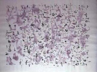 Richard Lazzara: 'will now support', 1975 Calligraphy, Visionary. WILL NOW SUPPORT, from the folio MINDSCAPES is available at 
