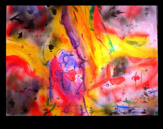 Artist Richard Lazzara. 'Wisps Of Passion' Artwork Image, Created in 1990, Original Pastel. #art #artist