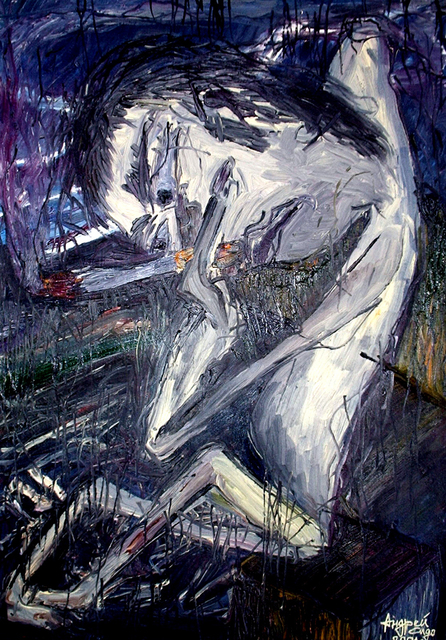Artist Andrei Sido. 'He' Artwork Image, Created in 2001, Original Painting Acrylic. #art #artist