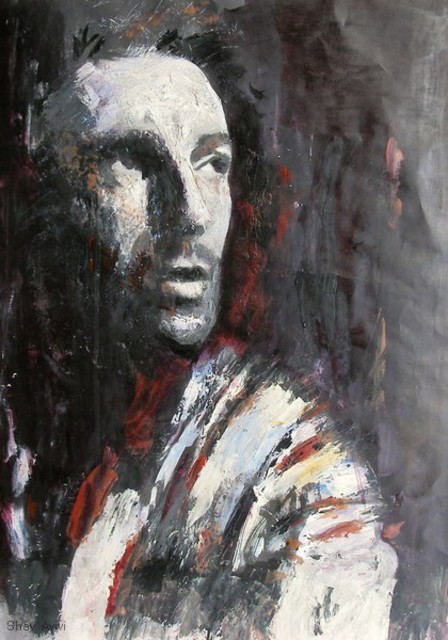 Shay Avivi  'Bruce Springstine', created in 2007, Original Painting Acrylic.