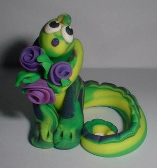 Christine Laverty  'Flowerdragon12', created in 2001, Original Sculpture Other.