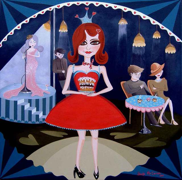 Artist Sheila Mccarron. 'Queen Of Tarts' Artwork Image, Created in 2010, Original Painting Acrylic. #art #artist