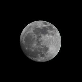 Shelley Catlin: 'Moon', 2014 Digital Photograph, Astronomy. Artist Description:    Full moon, metallic paper, shiny, small size  ...