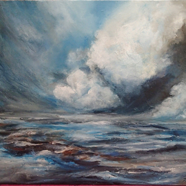 Shelly Leitheiser Artwork Turbulence, 2015 Acrylic Painting, Impressionism
