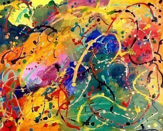 Azhar Shemdin: 'Fabulous', 2016 Acrylic Painting, Abstract. Liquid acrylic on Canvas paper ( very thick paper)...