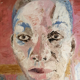 Dan Shiloh: 'Portrait of Michaela Coel', 2023 Acrylic Painting, Portrait. Artist Description: Portrait of actress Michaela Coel...
