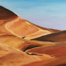 Dan Shiloh: 'Sahara desert', 2023 Acrylic Painting, Landscape. Artist Description: Desert scene from Sahara...