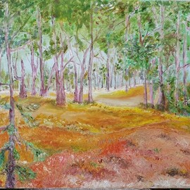 Dan Shiloh: 'forest', 2023 Acrylic Painting, Landscape. Artist Description: Forest...