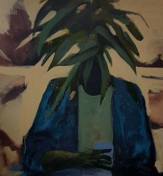 Shirin Moayya: 'desert', 2020 Acrylic Painting, Botanical. Painting, Acrylicon Canvas...