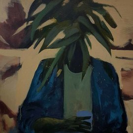 Shirin Moayya: 'desert', 2020 Acrylic Painting, Botanical. Artist Description: Painting, Acrylicon Canvas...