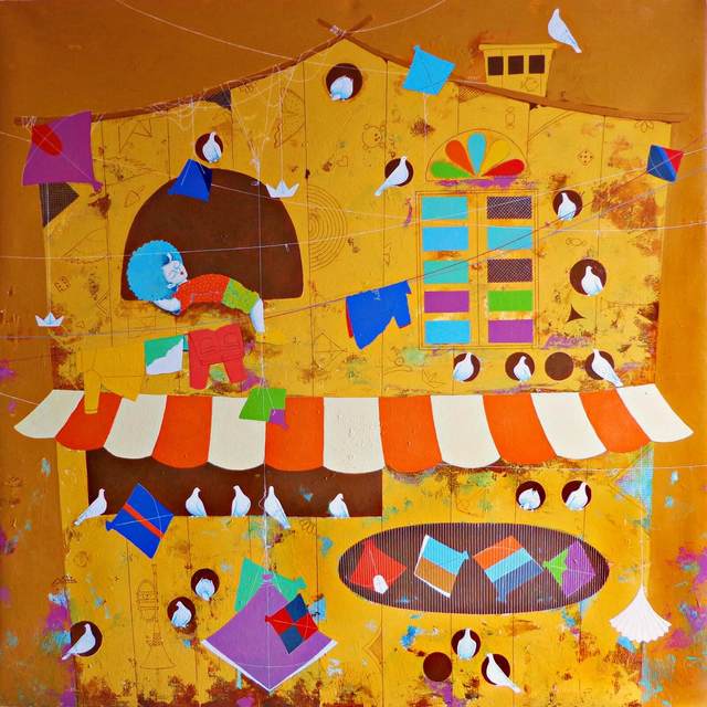 Shiv Kumar Soni  'My Dream Home', created in 2019, Original Painting Acrylic.