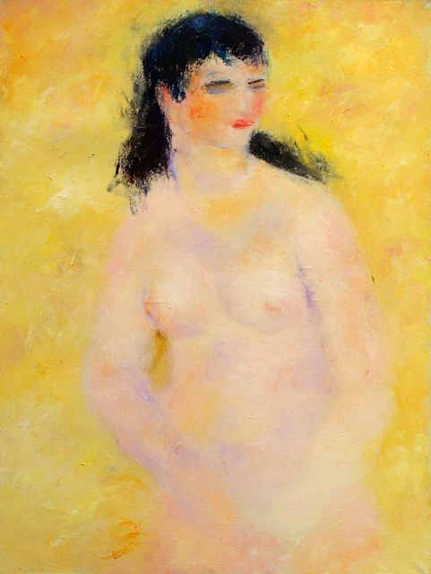 Shkanin Misha  'A Young Girl', created in 2006, Original Painting Oil.