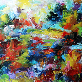 Shkanin Misha: 'sunset', 2005 Oil Painting, Abstract Landscape. Artist Description:  abstract, landscape, painting, impressionizm ...