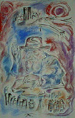Shoshannah Brombacher: 'The Rebbe', 2002 Other Drawing, Judaic. This is the Lubavitcher Rebbe, one of the greatest personalities of the 20th century. His contributions to Jewish education, learning, life and outreach are immeasurable. He and his many followers play a major role in bringing  Messianic times closer by doing good deeds and spreading knowledge. I have many drawings ...