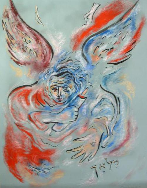 Shoshannah Brombacher  'Angel 5', created in 2004, Original Painting Other.