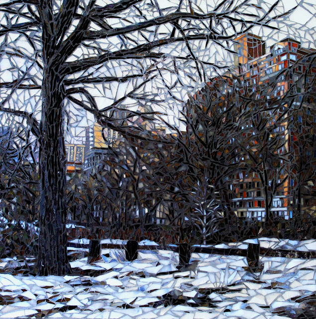 Sandra Bryant  'Central Park', created in 2019, Original Mosaic.