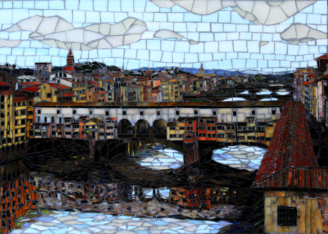 Sandra Bryant  'Ponte Vecchio', created in 2019, Original Mosaic.
