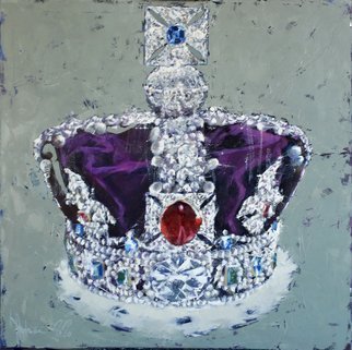 Igor Shulman: 'a simbol', 2020 Oil Painting, Still Life. Whatever it is called, but this subject is known to most of the inhabitants of our world.This is exactly the same crown. The main crown of the British Empire. It is adorned with the largest diamonds, the most valuable precious stones. It is not only a symbol of strength, ...