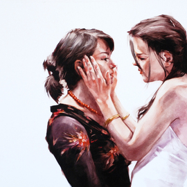 Igor Shulman: 'another love', 2019 Oil Painting, Love. Artist Description: Until recently, it was believed that there can be only one normal love.  All other loves are abnormal, and some of them are even criminal.  In some corners forgotten by God, they still think so.  In some countries, for such love they take their lives for such love.  ...