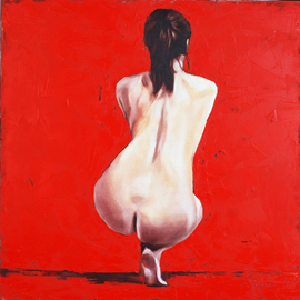 Igor Shulman: 'nude 632', 2019 Oil Painting, Erotic. Artist Description: Why do I call nude pictures by numbers  This is not true. Sometimes I call them associatively by name. But more often still by numbers. This figure has no personality. It s still pop art. It can be anyone, and maybe none at all. If the woman in ...