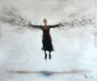 Igor Shulman: 'power of persuasion', 2021 Oil Painting, Atmosphere. What do you think is stronger than physics or metaphysics Is it possible only by the force of one s conviction to refute the force of gravity In my opinion, yes. The inner strength of a person is much stronger than we think. History describes a huge number of cases ...