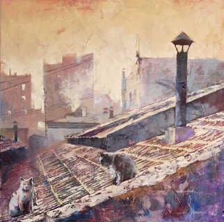 Igor Shulman: 'roman morning', 2019 Oil Painting, Cityscape. The picture is painted with excellent oil paints on a high- quality canvas by me personally. Without the use of any digital technology. Everything is extremely traditional.I put in my pictures everything beautiful and kind that is inside me. Each my picture carries a charge of optimism and positive. ...