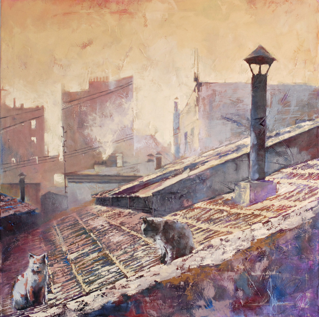 Igor Shulman  'Roman Morning', created in 2019, Original Painting Oil.