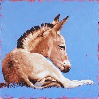 Igor Shulman: 'selfportrait 5', 2019 Oil Painting, Animals. I more and more often seem to myself like this here s a donkey. Benefits of lying donkey is not much. But he does not bring harm either. Maybe he works from dawn to dusk for a handful of oats  No matter how it is  He sleeps half a day ...