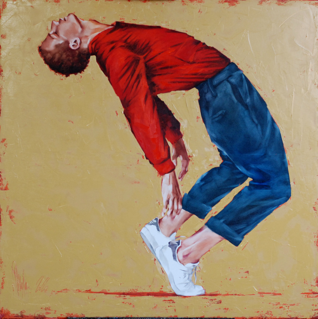 Artist Igor Shulman. 'Street Dancer 5' Artwork Image, Created in 2020, Original Painting Ink. #art #artist