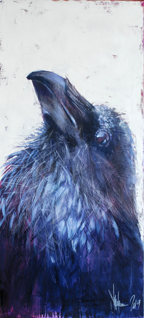 Igor Shulman  'To Be A Bird', created in 2019, Original Painting Ink.