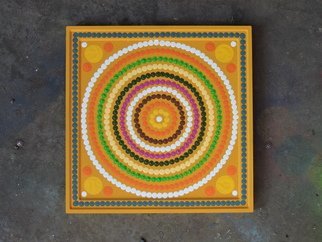 Evgenyi Sesyukov: 'day of happiness', 2021 Acrylic Painting, Mandala. The picture is painted on an MDF surface, with acrylic paints. ...