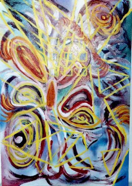 Artist Adam Adamou. 'Abstract Void Emotion' Artwork Image, Created in 2001, Original Painting Oil. #art #artist