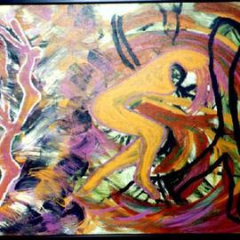 Adam Adamou: 'Spirit Released', 2002 Acrylic Painting, Dance. 