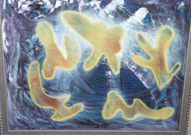 Artist Adam Adamou. 'Sync Image' Artwork Image, Created in 2004, Original Painting Oil. #art #artist