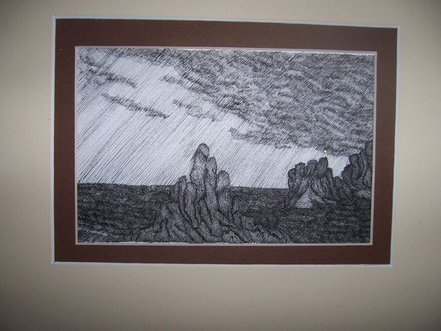 Seiglinda Welin  'Landscape', created in 2012, Original Drawing Pen.
