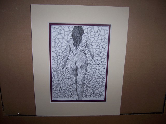 Artist Seiglinda Welin. 'Nude' Artwork Image, Created in 2012, Original Drawing Pen. #art #artist