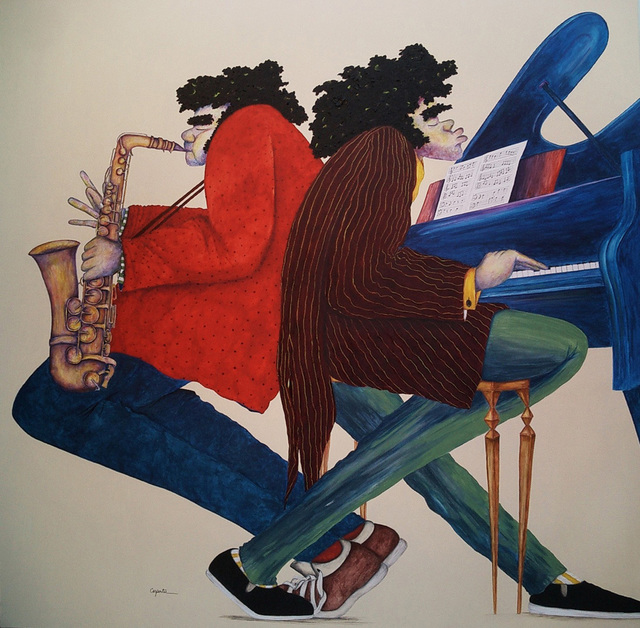Sandi Carpenter  'Sultans Of Jazz', created in 2007, Original Fiber.