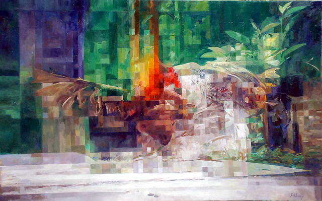 Artist Francisco Sillue. 'Serenade' Artwork Image, Created in 2020, Original Painting Oil. #art #artist