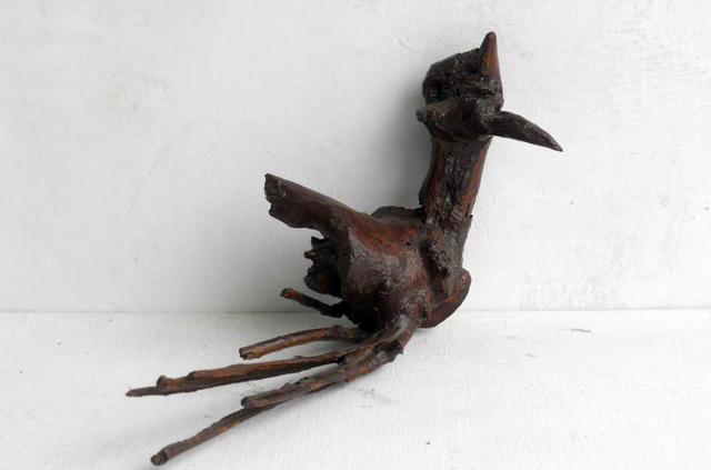 Sivalingan Mahalingan  'Woodpecker', created in 2015, Original Woodworking.