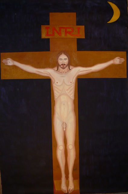 Artist Misha Kalacev. 'Midnight Jesus' Artwork Image, Created in 1995, Original Painting Oil. #art #artist