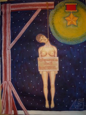 Misha Kalacev: 'partizan tania', 1997 Oil Painting, Erotic. D! DdegD1/4DdegN D* D1/2DdegD1/4DuD1/2D,N,DdegN  D'D,D2DuNEURNDdegD1/2N,DoDdeg, D