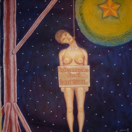 Misha Kalacev: 'partizan tania', 1997 Oil Painting, Erotic. Artist Description: D! DdegD1/4DdegN D* D1/2DdegD1/4DuD1/2D,N,DdegN  D'D,D2DuNEURNDdegD1/2N,DoDdeg, D