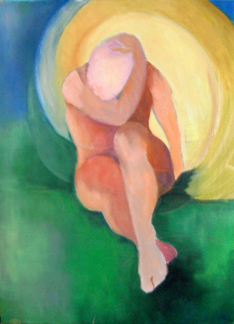 Sue Johnson  'Contemplation', created in 2009, Original Painting Acrylic.